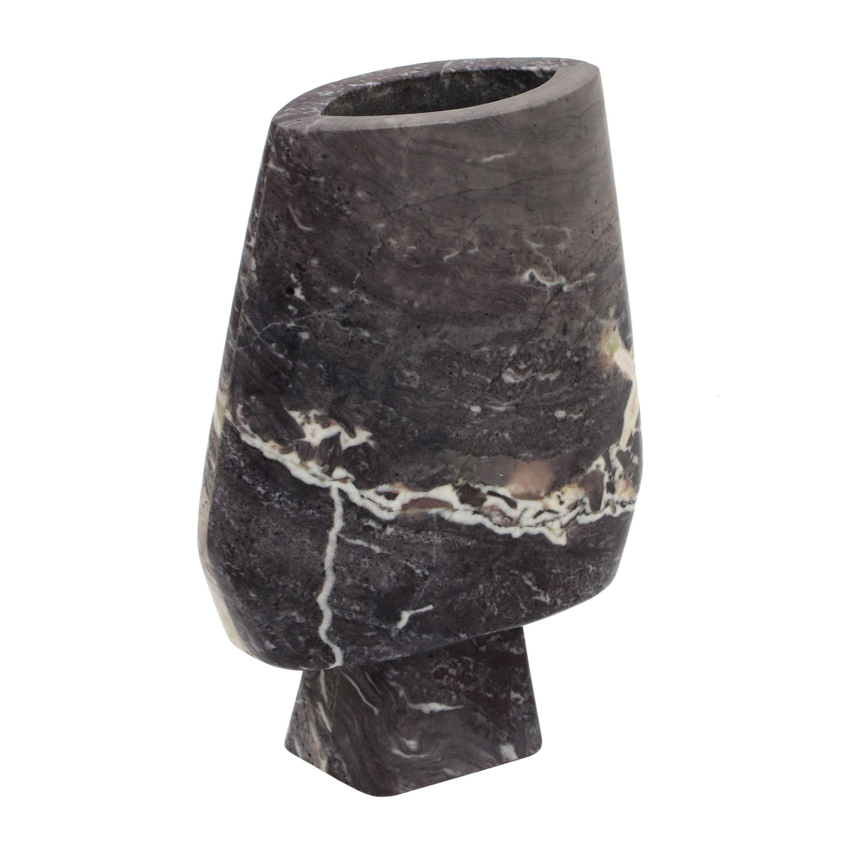 TOV Samma Grey Marble Vase - Large