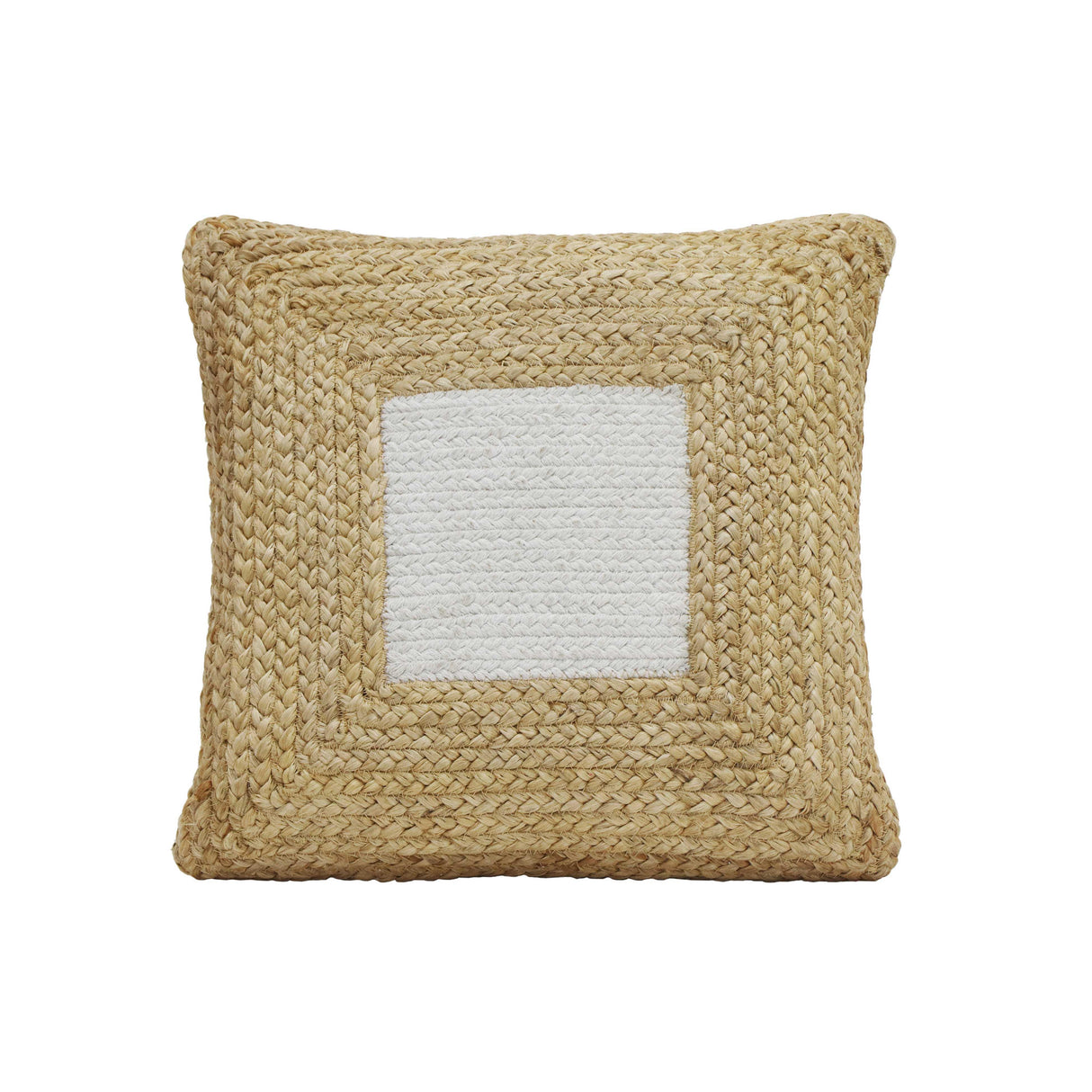 TOV Blank Mind White Square Accent Pillow
