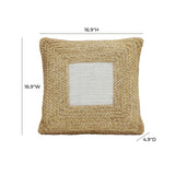 TOV Blank Mind White Square Accent Pillow