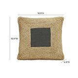 TOV Blank Mind Black Square Accent Pillow