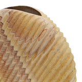TOV Saava Shell Stone Vase in Sandstone