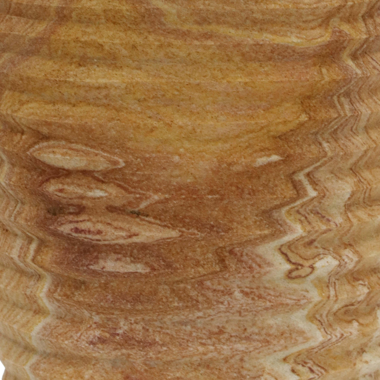 TOV Saava Ribbed Stone Vase in Sandstone