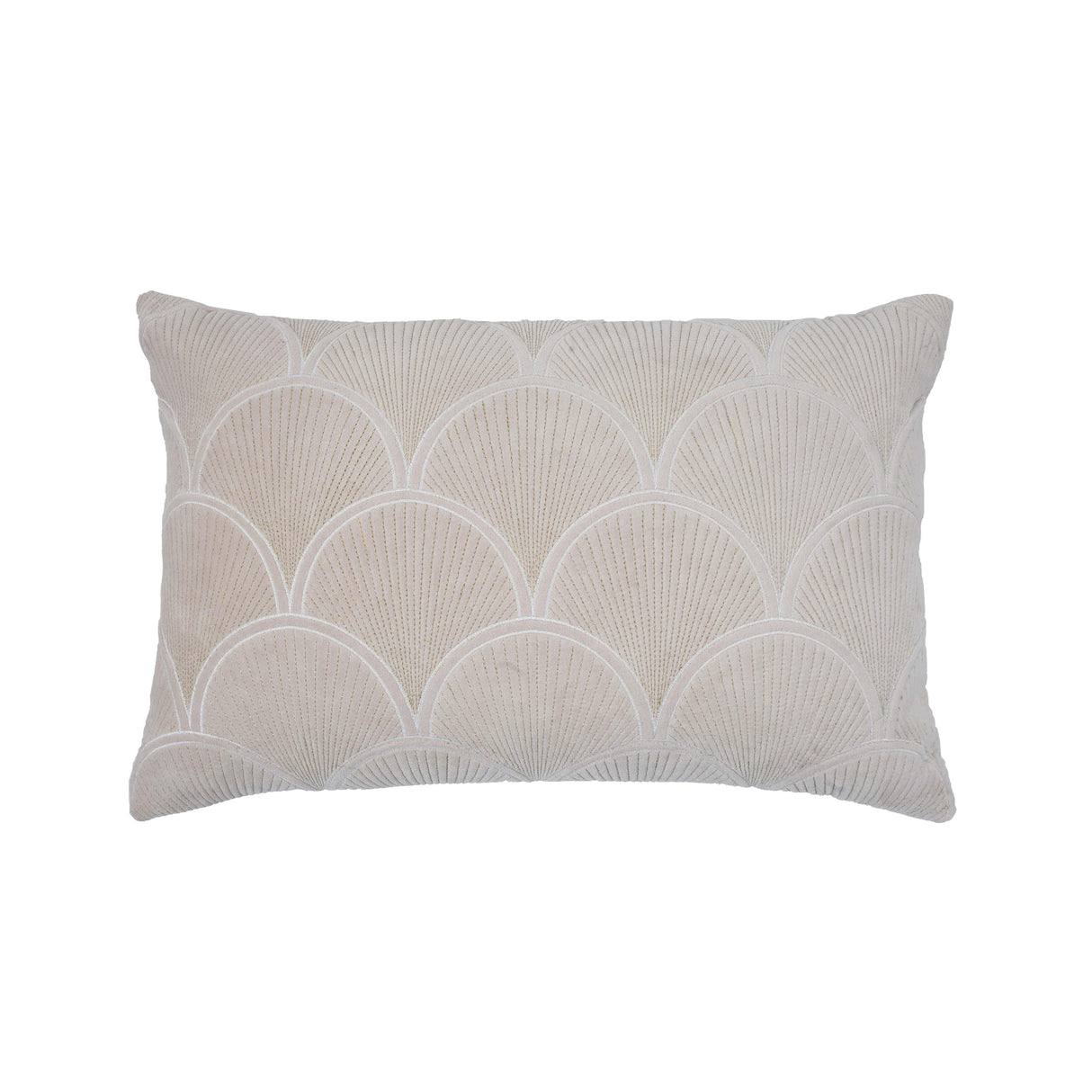 TOV Destiny White Woven Cushion