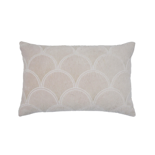 TOV Destiny White Woven Cushion