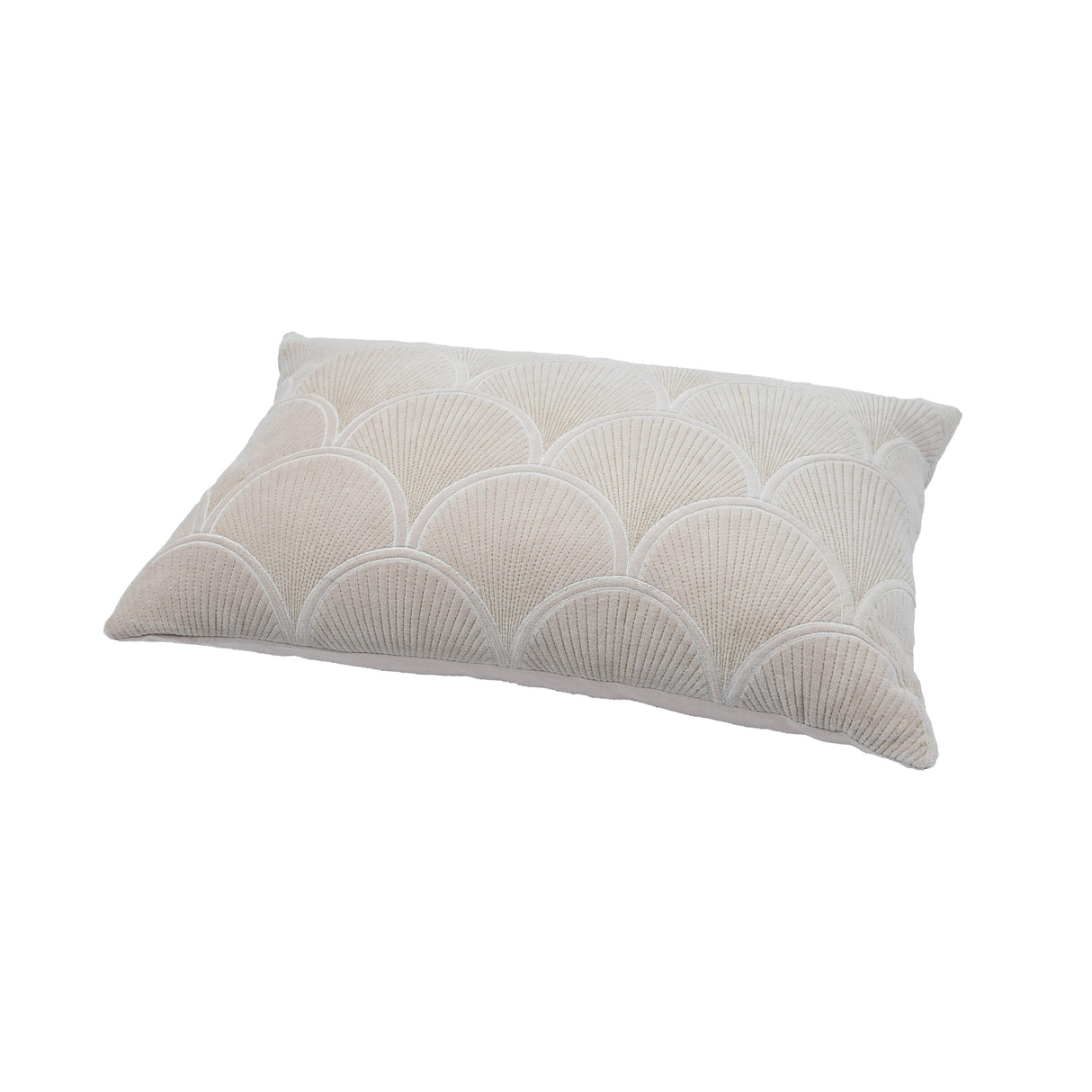 TOV Destiny White Woven Cushion