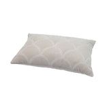 TOV Destiny White Woven Cushion