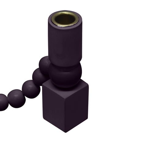 TOV Harrison Merlot Wooden Candlestick