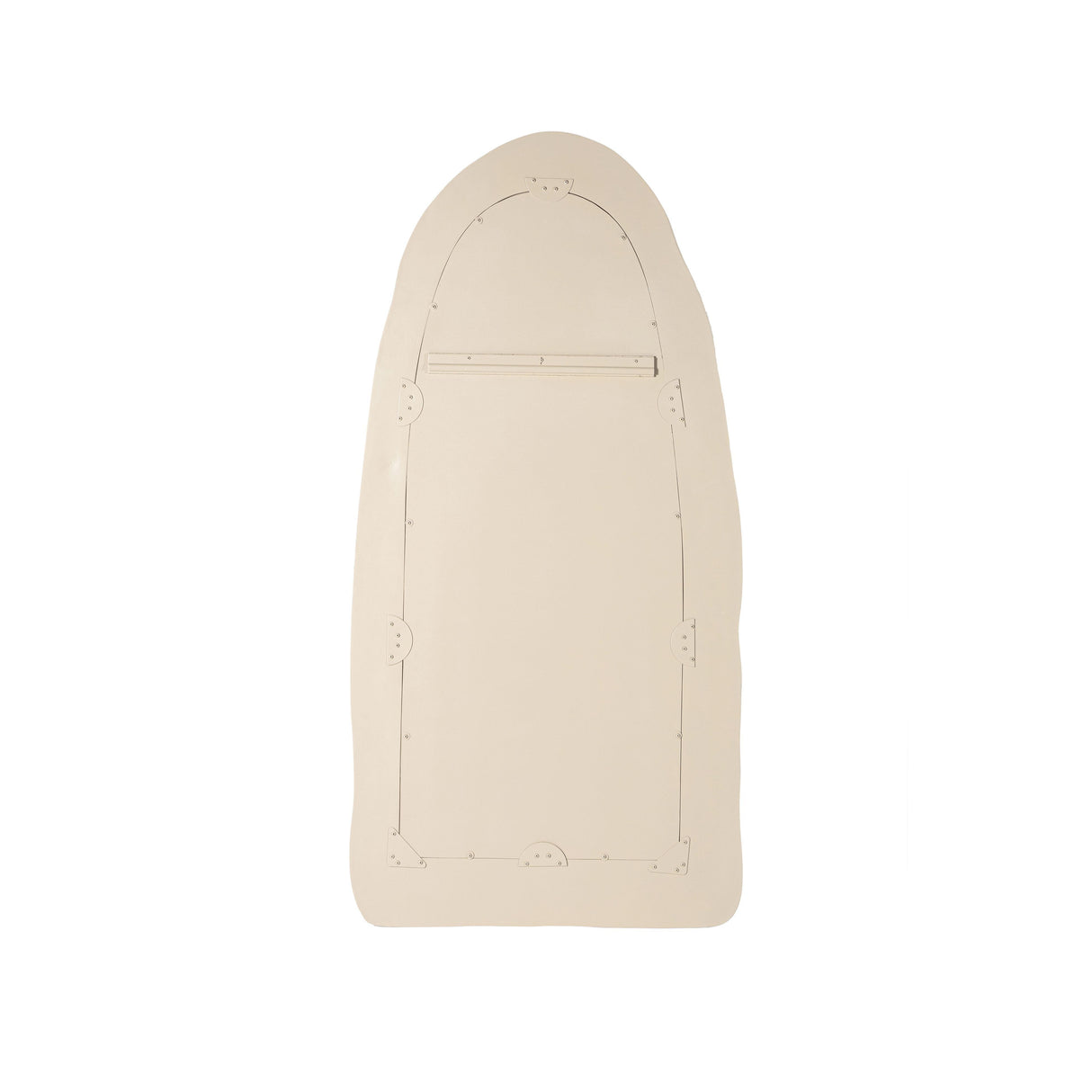TOV Kaia Cream Textured Small Floor Mirror