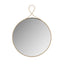 TOV Ravina Braided Brass Round Wall Mirror