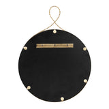 TOV Ravina Braided Brass Round Wall Mirror