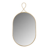 TOV Ravina Braided Brass Oval Wall Mirror
