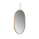 TOV Ravina Braided Brass Oval Wall Mirror