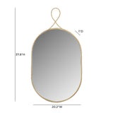 TOV Ravina Braided Brass Oval Wall Mirror