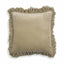 TOV Alessia Distressed Beige Velvet Pillow