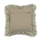 TOV Alessia Distressed Beige Velvet Pillow