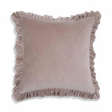 TOV Alessia Distressed Pink Velvet Pillow