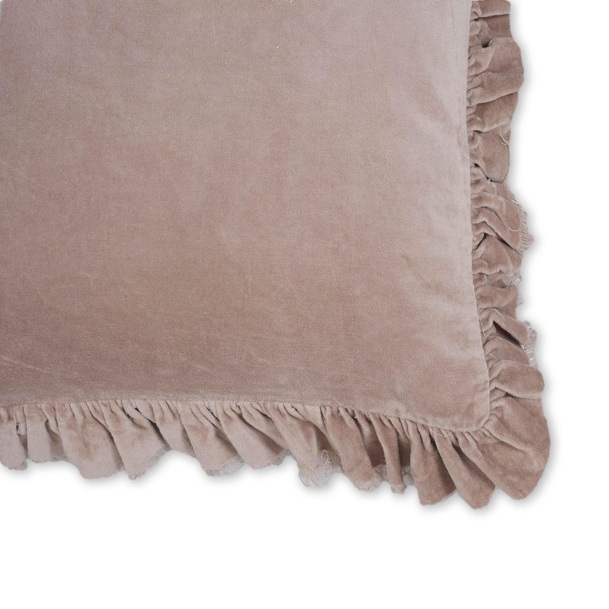 TOV Alessia Distressed Pink Velvet Pillow