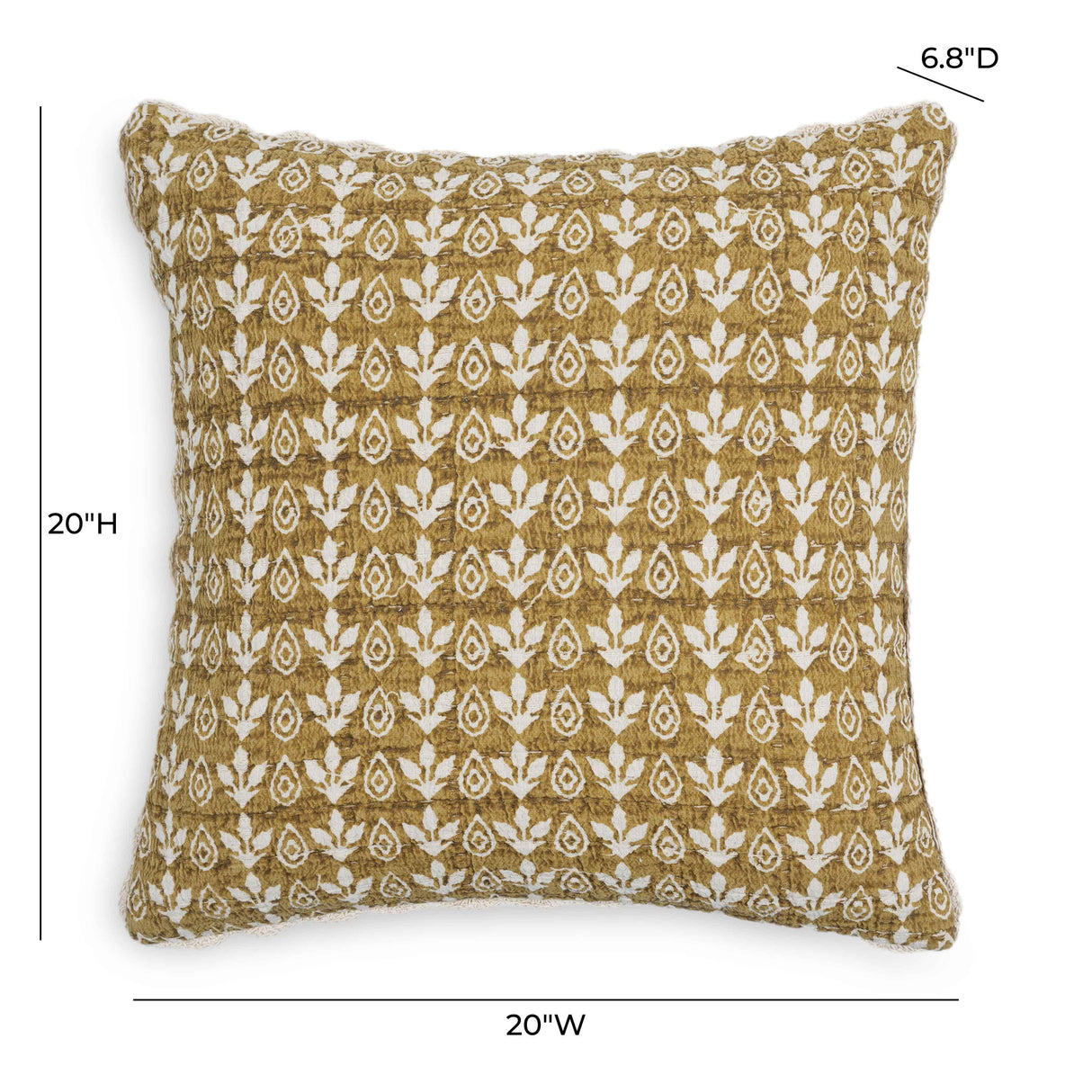 TOV Harvest Printed Cotton 20 Inch Accent Cushion