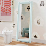 TOV Cozzi Pastel Blue Large Floor Mirror