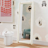 TOV Cozzi Cream Large Floor Mirror
