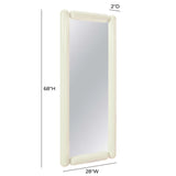 TOV Cozzi Cream Large Floor Mirror