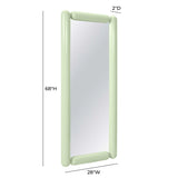 TOV Cozzi Mint Green Large Floor Mirror