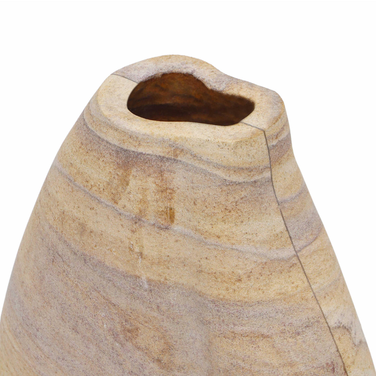 TOV Saava Sandstone Curved Vase