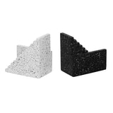 TOV Gabby Speckled Black and White Stairway Bookends