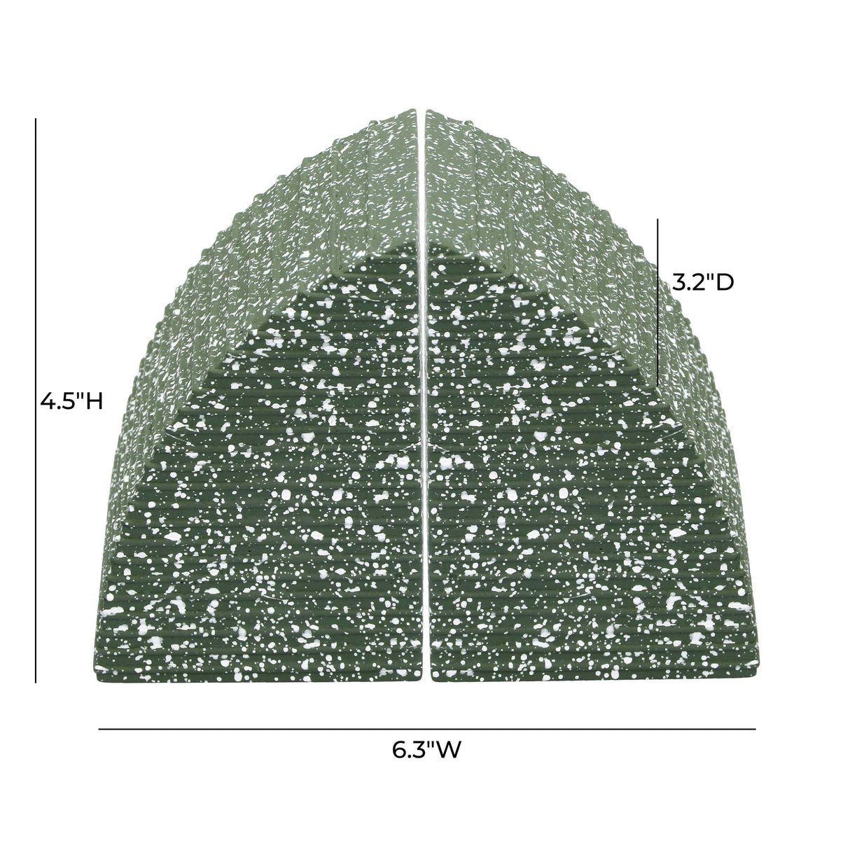 TOV Gabby Green Arc Bookends