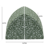 TOV Gabby Green Arc Bookends