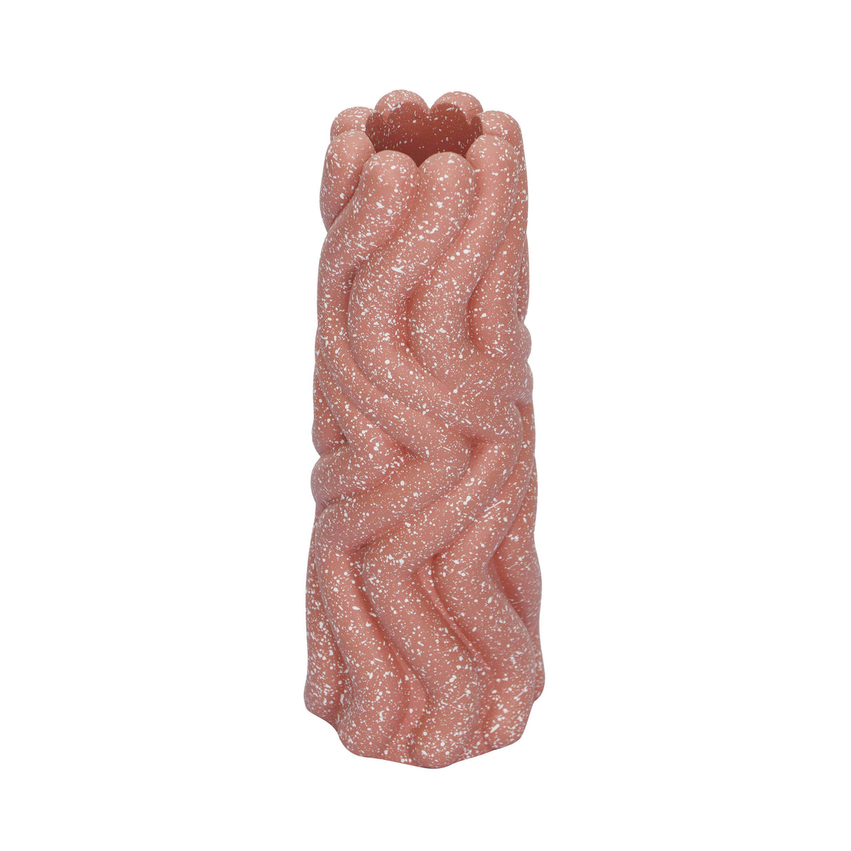 TOV Gabby Speckled Salmon Pink Vase