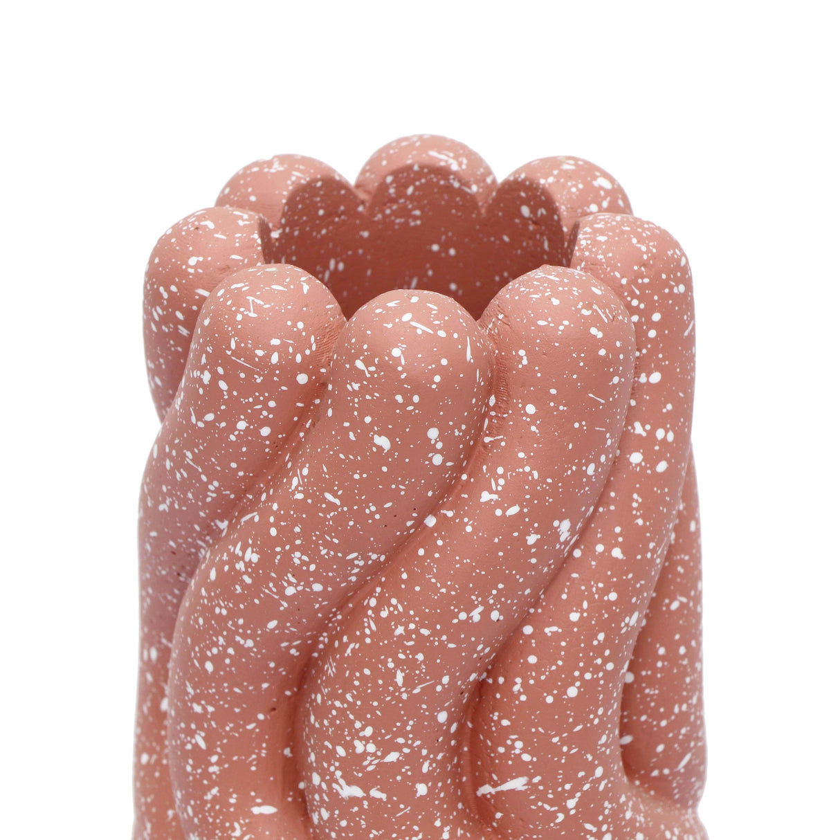 TOV Gabby Speckled Salmon Pink Vase