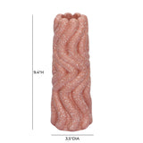 TOV Gabby Speckled Salmon Pink Vase