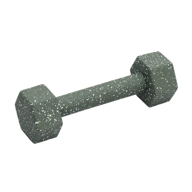TOV Gabby Speckled Army Green Decorative Dumbbell