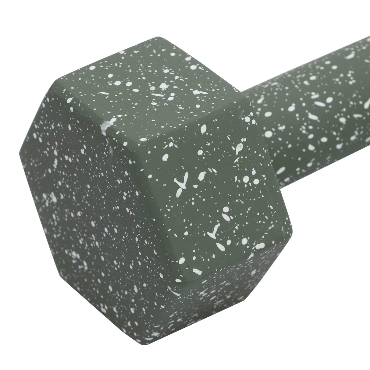 TOV Gabby Speckled Army Green Decorative Dumbbell