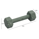 TOV Gabby Speckled Army Green Decorative Dumbbell