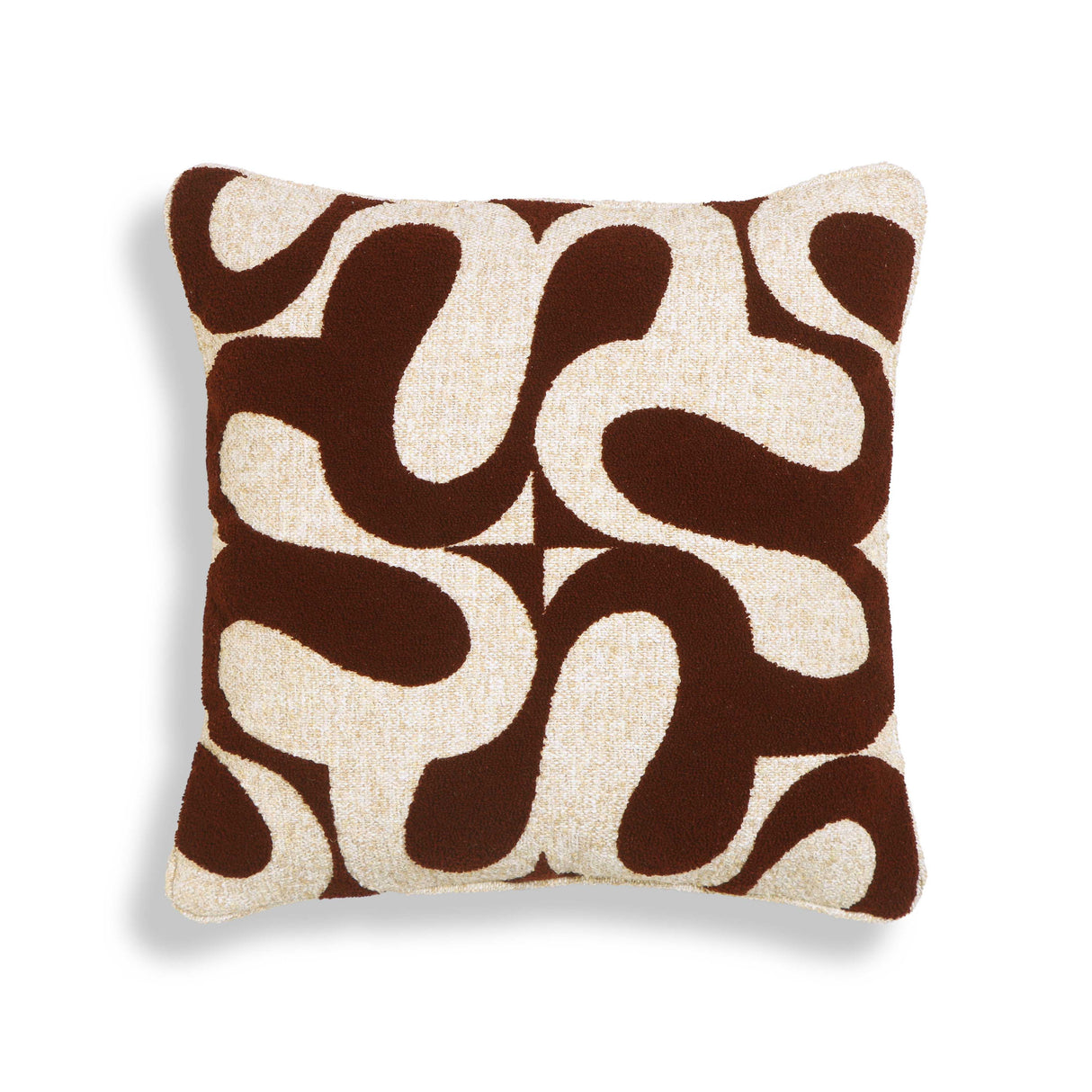 TOV Bonney Chocolate Brown Boucle Accent Cushion