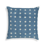 TOV Indigo Dots Cotton 20" Square Accent Pillow