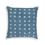 TOV Indigo Dots Cotton 20 inch Square Accent Pillow
