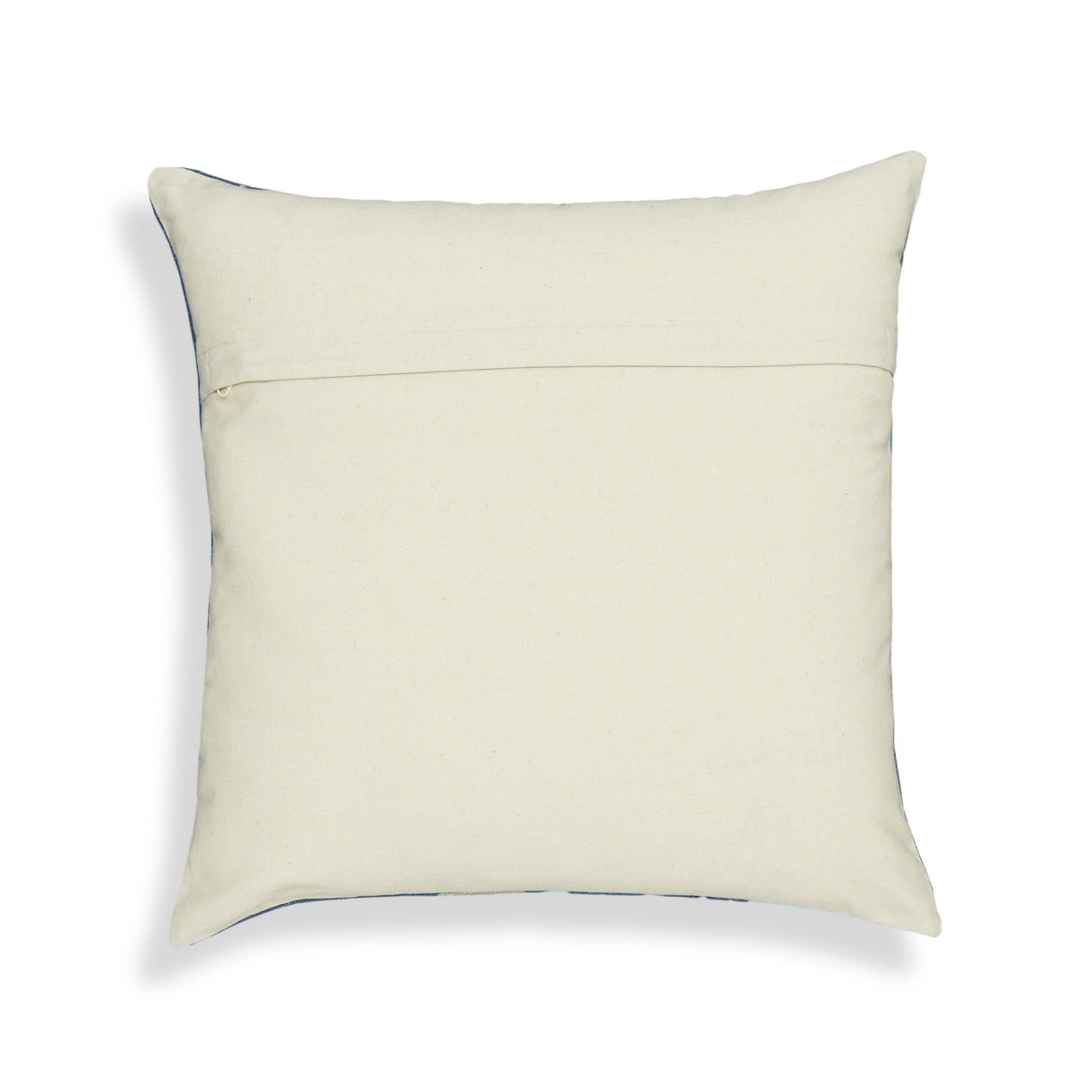 TOV Indigo Triangles Cotton 20" Square Accent Pillow