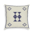 TOV Aztec Cream & Indigo Wool 20" Square Accent Cushion