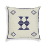 TOV Aztec Cream & Indigo Wool 20 inch Square Accent Cushion