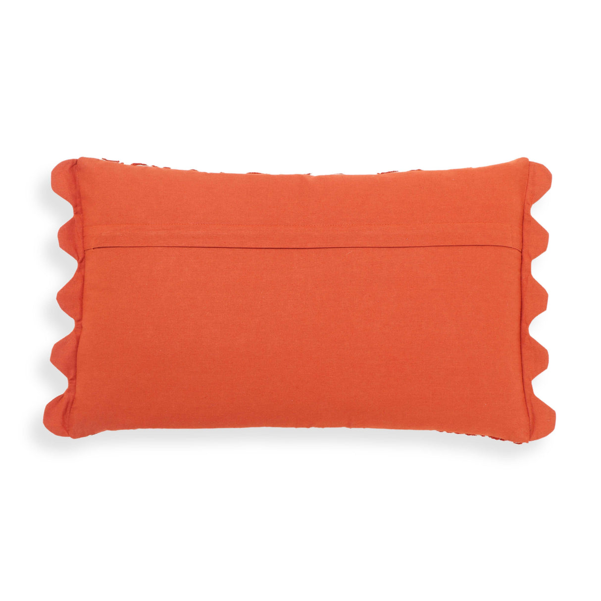 TOV Portia Orange Embroidered Cotton Flex 20" x 12" Accent Cushion