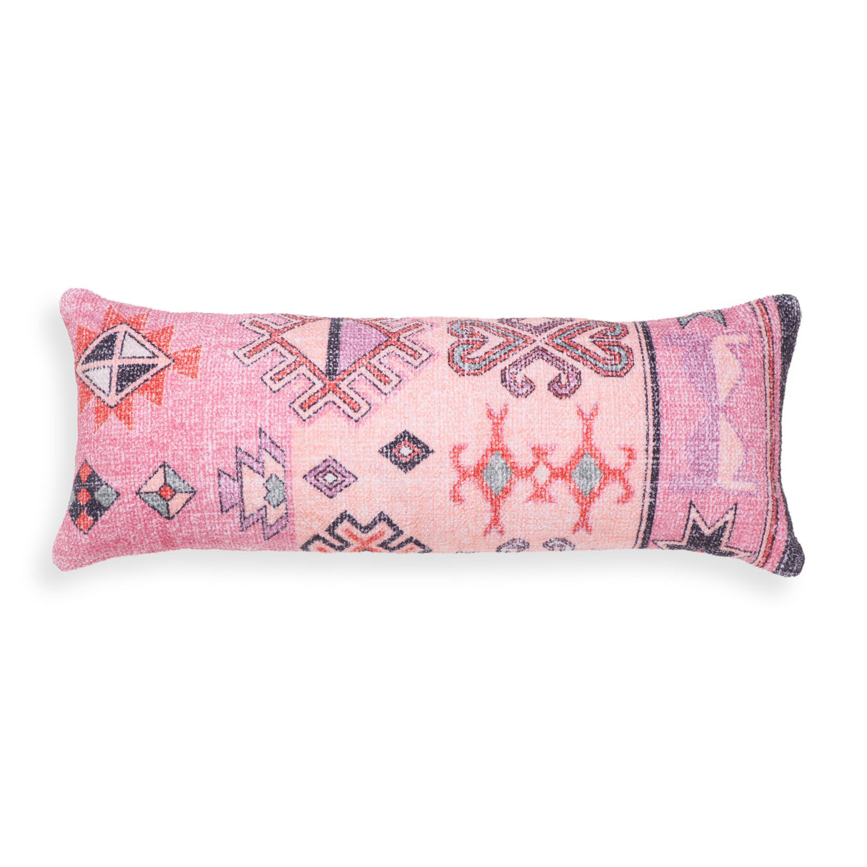 TOV Persia Pink Cotton 27" x 10" Bolster Pillow