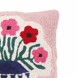 TOV Blossom Tufted Cotton 20" Square Accent Pillow