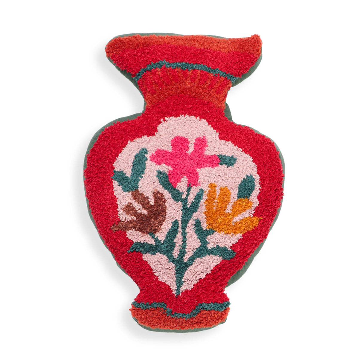 TOV Amphorae Red Tufted Accent Pillow