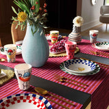 TOV Cotton Mache Vase in Cloudy Blue