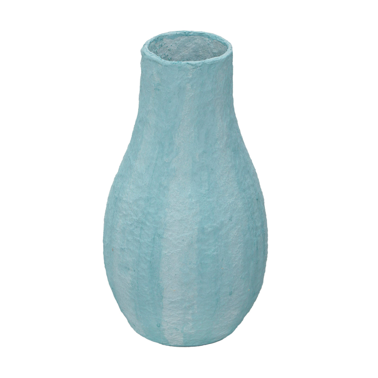 TOV Cotton Mache Vase in Cloudy Blue