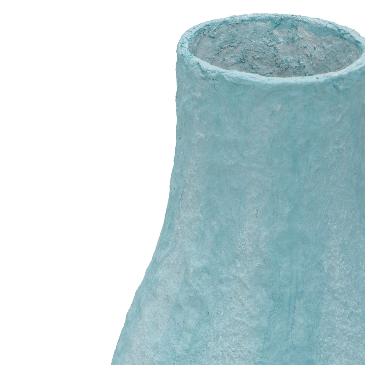 TOV Cotton Mache Vase in Cloudy Blue