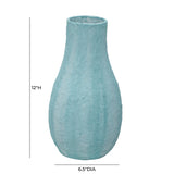 TOV Cotton Mache Vase in Cloudy Blue